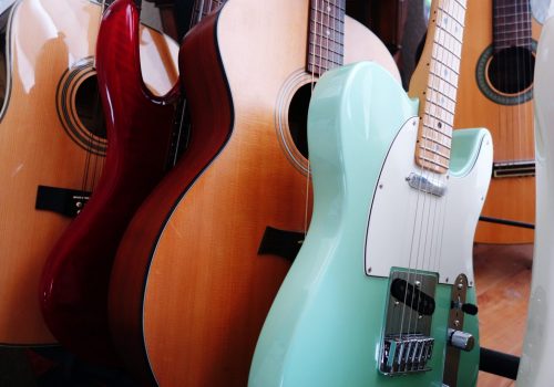 Guitars On A Guitar Rack Indoors Guitars On A Guitar Rack Indoors